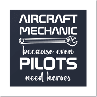 Funny Aviation Design Plane Technician Maintenance Posters and Art